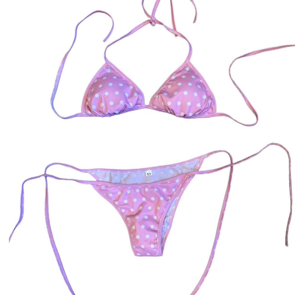 Pink Polka Dot Bikini